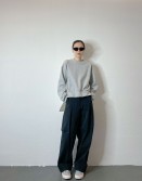 Black Wide Cuff Pants #241211